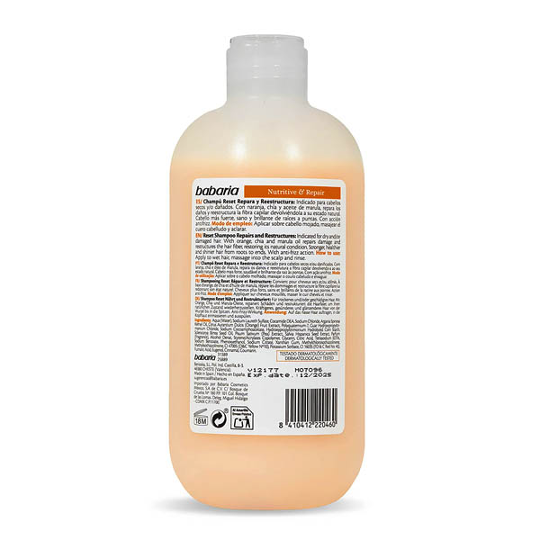 شامپو مغذی و ترمیم کننده مو باباریا 1